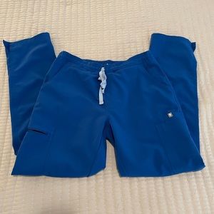 Royal blue figs pants